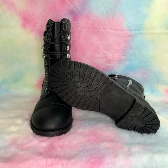 CHILDREN ANKLE BOOT (POET28K) BLACK PU - Picture 7 of 11